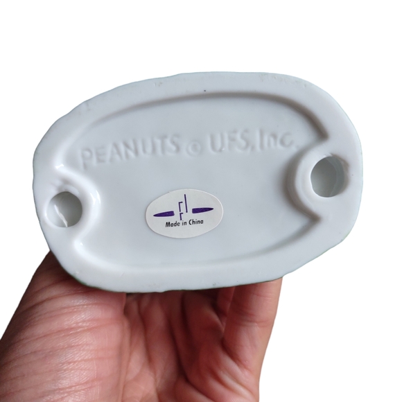 Peanuts Snoopy Baseball 1997 Ceramic Figurine By Flambro Imports - Picture 6 of 12